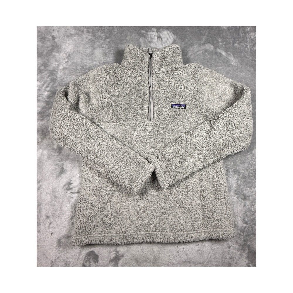 Patagonia Womens Gray Synchilla Fleece Pullover Jacket Cozy Soft Size Small